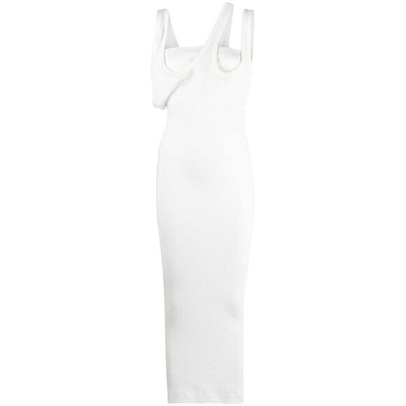 The Attico Women Ribbed Jersey Midi Dress - Runway
